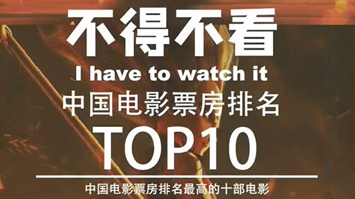 中国电影票房榜前十推荐（1）