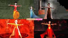 冰雪奇缘：艾莎“变”火焰女王，4款不同的“火焰艾莎”对比