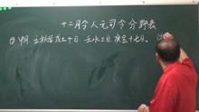 [图]断旺衰的依据：十二月令人元司令分野表（下部）