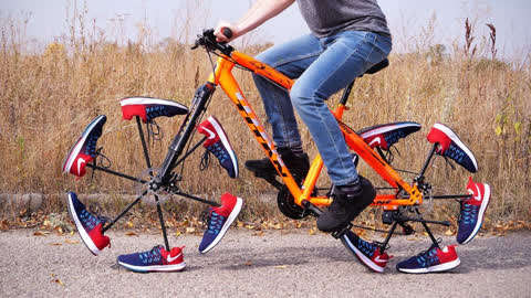 这样造型的自行车都能设计,大哥这想象力真丰富