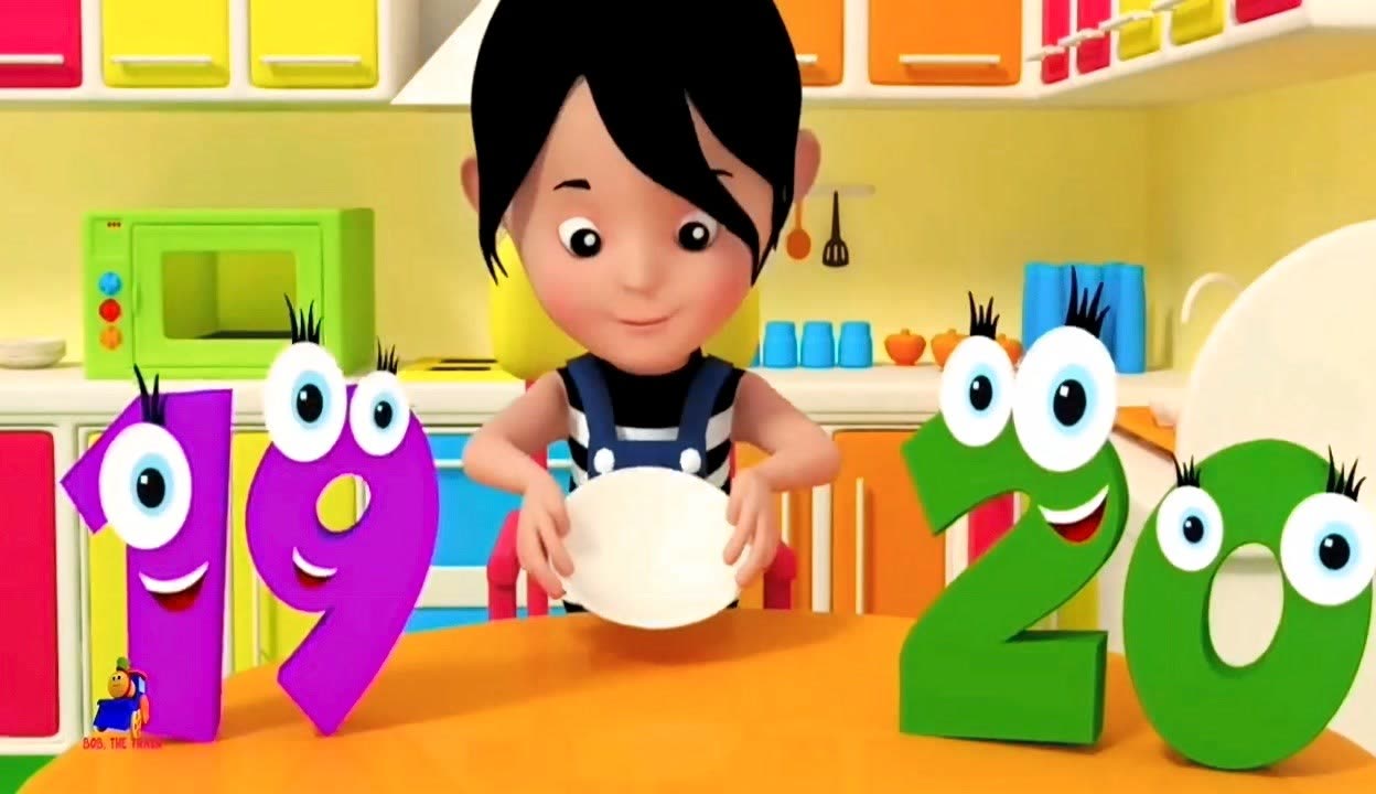 英文益智儿歌早教动画看动画唱儿歌学习英文数字120
