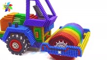 小玲儿童玩具：制造彩虹压路机！