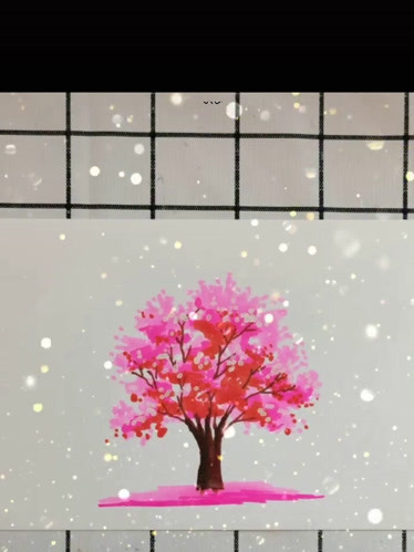 樱花树真实图片马克笔图片