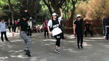 【舞】精彩的曳步舞表演，2021年5月23日北京紫竹院公园-3