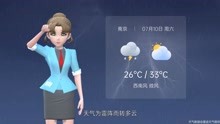 南京市2021年7月10日天气预报
