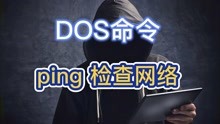 DOS命令：ping 检查网络
