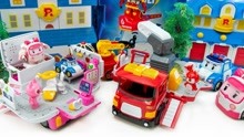 可爱的迷你特工队和变形小汽车玩具