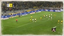 德甲直播:多特蒙德6:0大胜门兴，多特蒙德联赛六分差紧追拜仁！