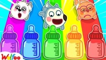 沃尔夫动画：沃尔夫宝贝会最喜欢那瓶牛奶？