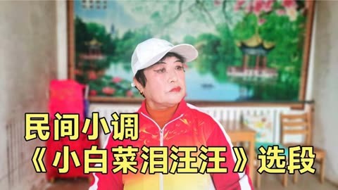 安徽民间小调《小白菜泪汪汪》选段,清河县民间倾情表演,真感人