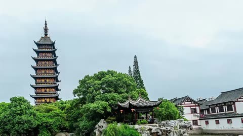松江方塔公园图片图片