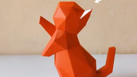 3d猫咪折纸,半成品材料折纸,节日礼物模型