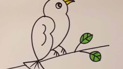 小鸟简笔画画法图片