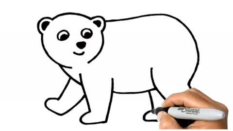 小熊简笔画怎么画?教你两分钟画出一只可爱的小熊,一起来看看吧