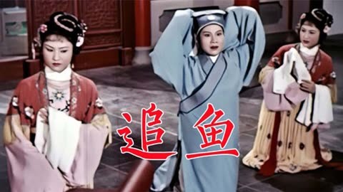 《追鱼》1960年越剧电影,徐玉兰王文娟主演,鲤鱼精勇敢追求爱情
