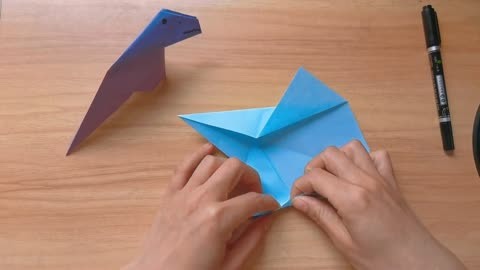 亲子手工——大班折纸 恐龙