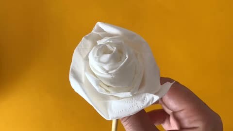 玫瑰花用卫生纸怎么折