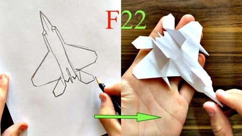 f22折纸完整图解图片